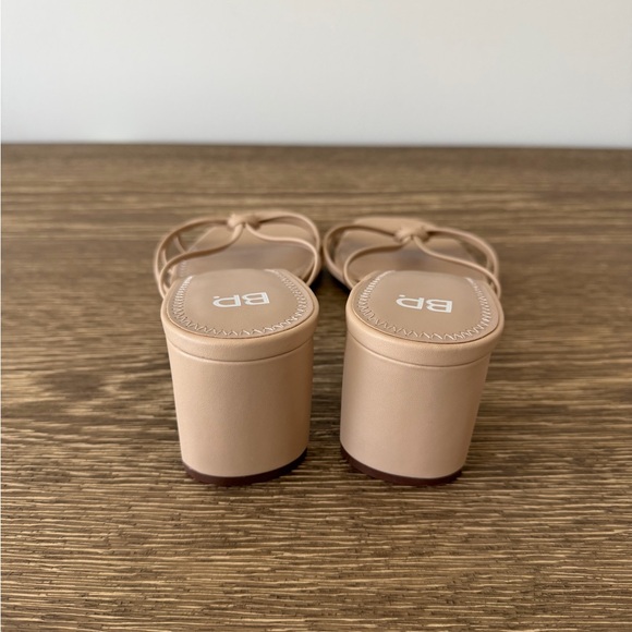 Women's Tan Strappy Heels - Picture 3 of 5